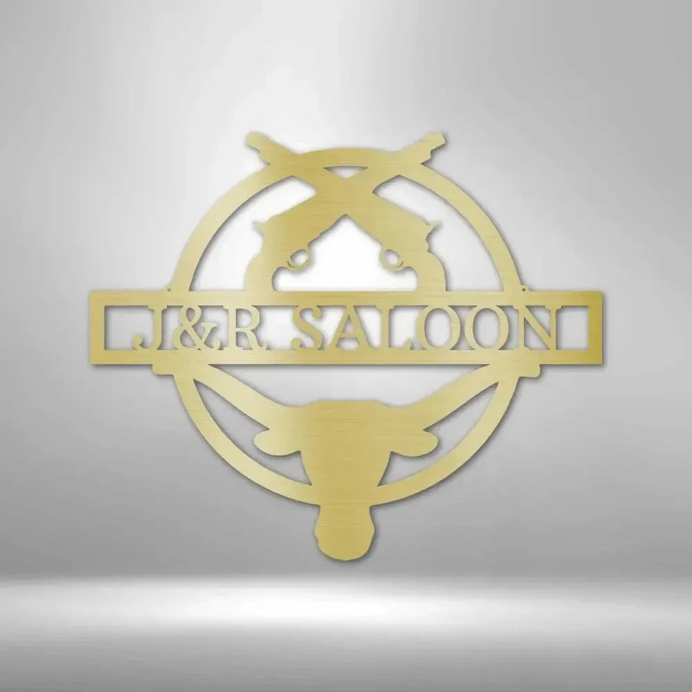 Custom Saloon Metal Art Sign