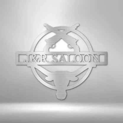 Custom Saloon Metal Art Sign
