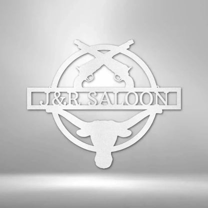 Custom Saloon Metal Art Sign