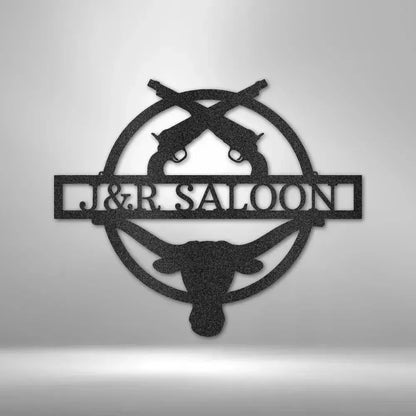 Custom Saloon Metal Art Sign