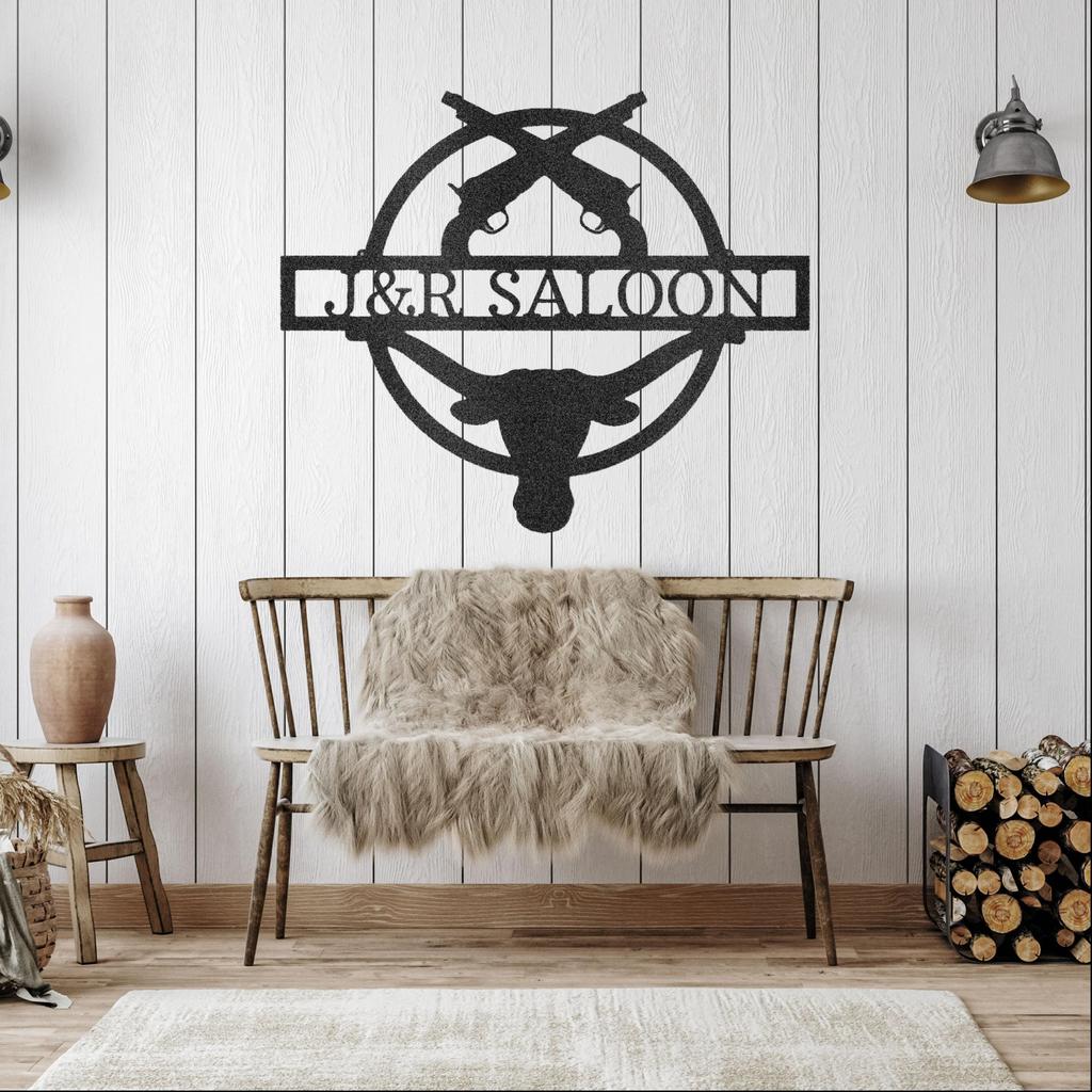 Custom Saloon Metal Art Sign