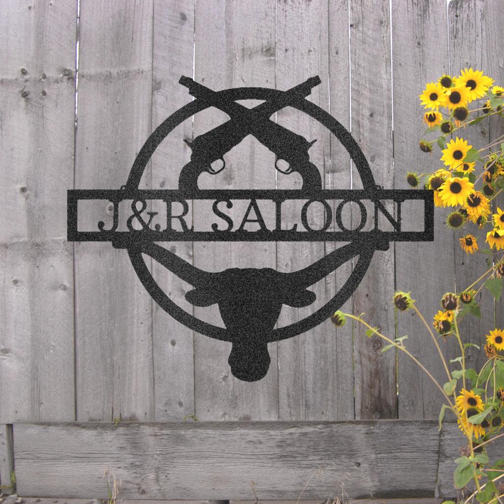 Custom Saloon Metal Art Sign