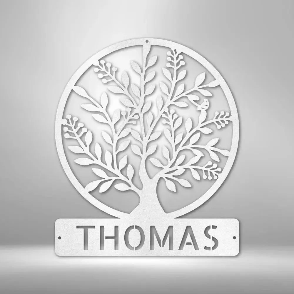 Custom Simple Tree Metal Art Sign