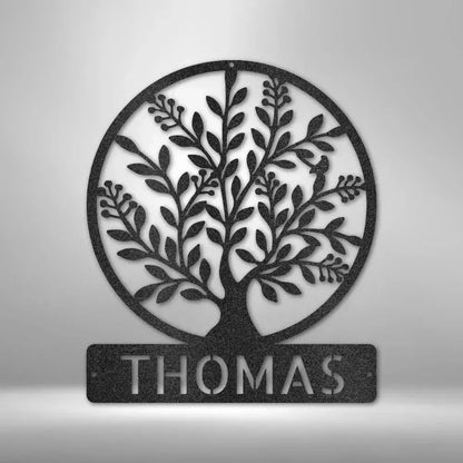 Custom Simple Tree Metal Art Sign