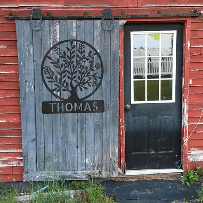 Custom Simple Tree Metal Art Sign