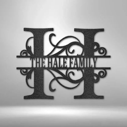 Custom Split Letter Metal Art Sign