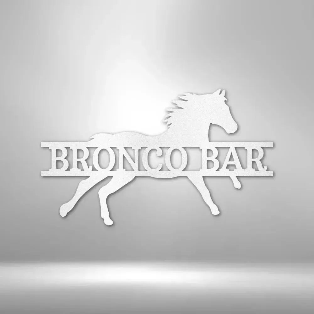 Custom Sprinting Horse Metal Art Sign