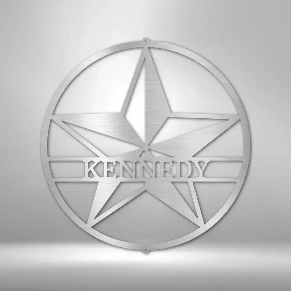 Custom Star Metal Art Sign