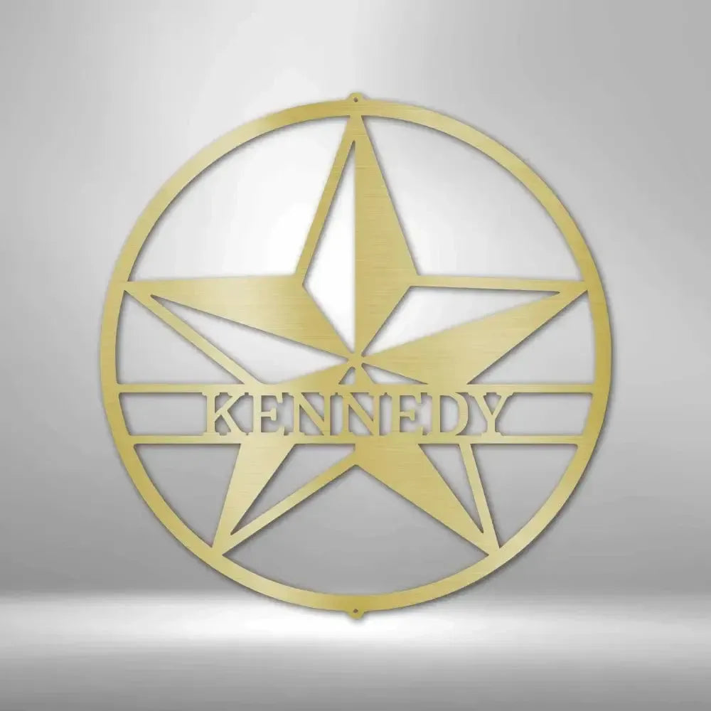Custom Star Metal Art Sign