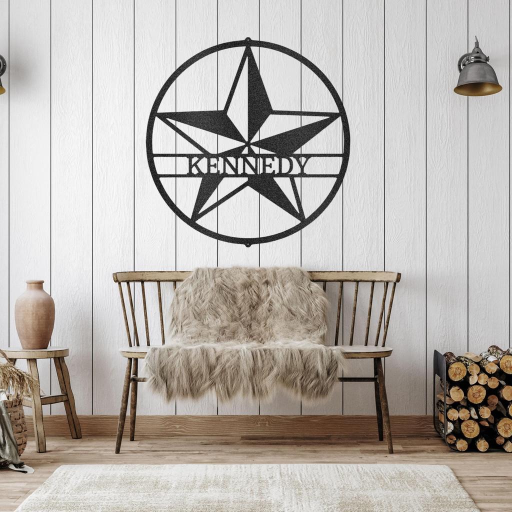 Custom Star Metal Art Sign
