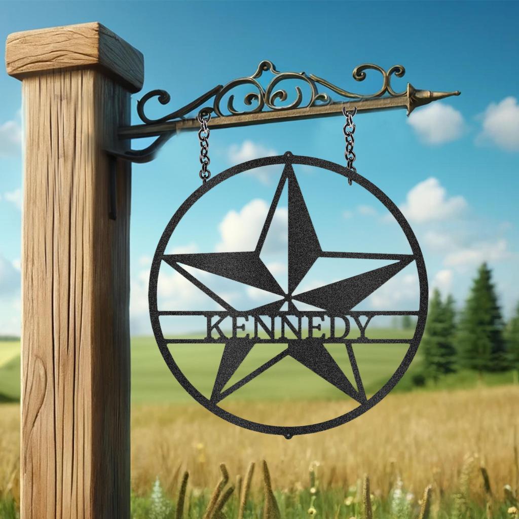 Custom Star Metal Art Sign
