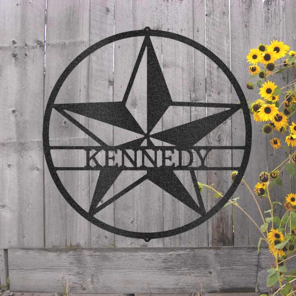 Custom Star Metal Art Sign