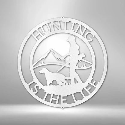 Custom The Hunter Monogram - Steel sign