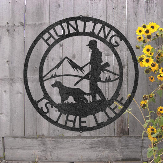 Custom The Hunter Monogram - Steel sign