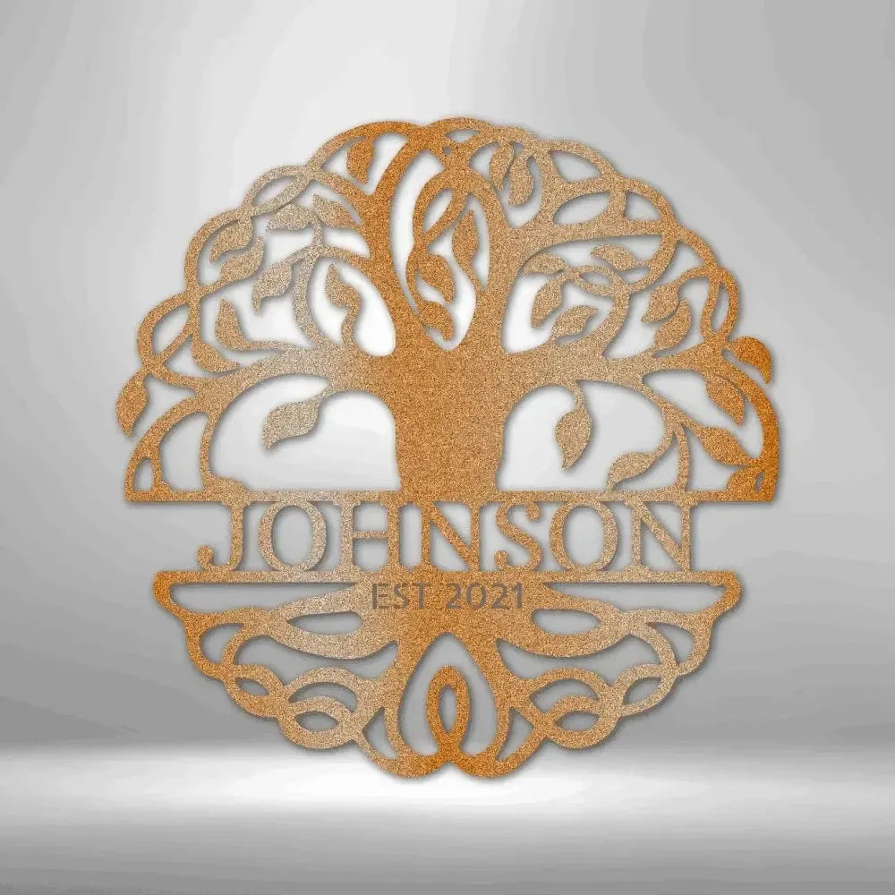 Custom Tree of Life Metal Art Sign