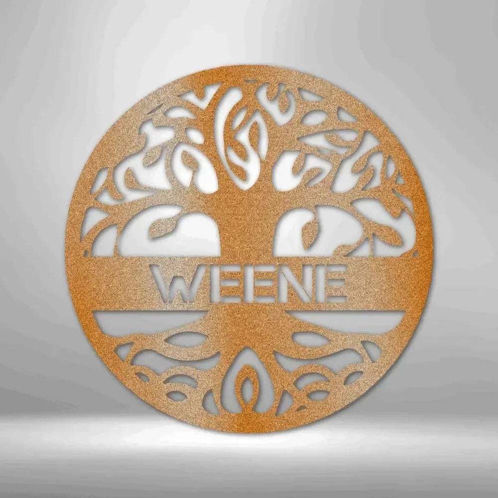 Custom Tree of Life Metal Art Sign