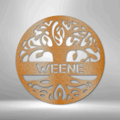 Custom Tree of Life Metal Art Sign