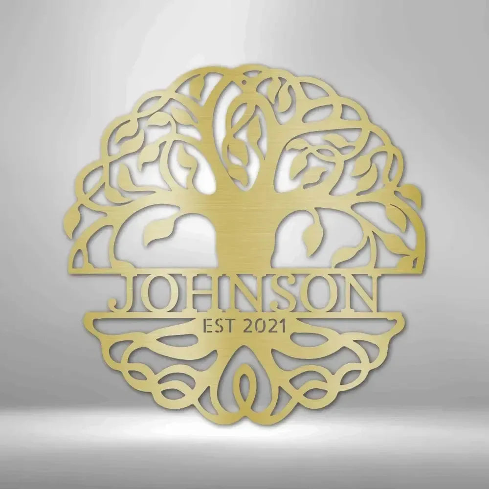 Custom Tree of Life Metal Art Sign