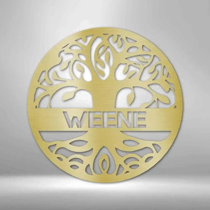 Custom Tree of Life Metal Art Sign