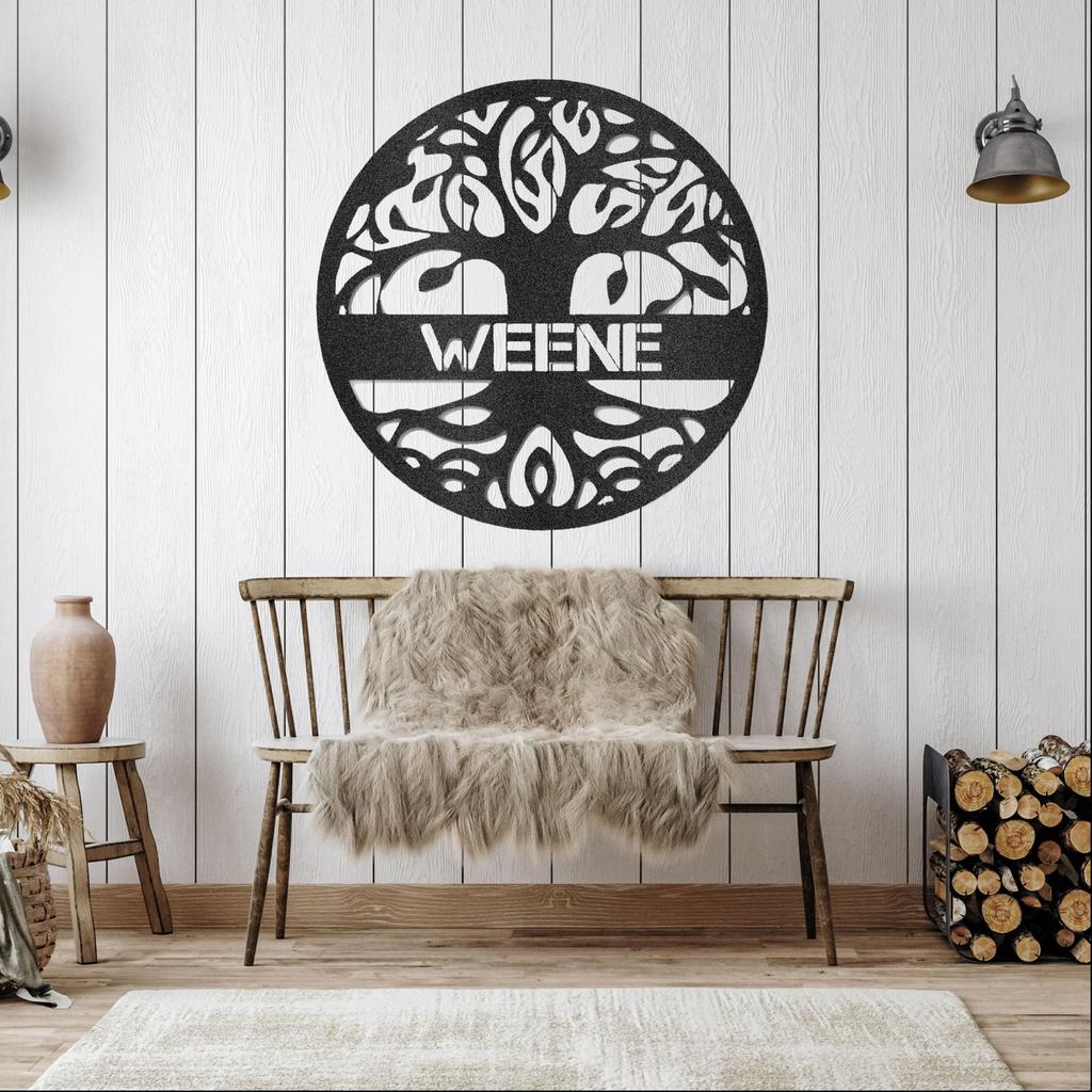 Custom Tree of Life Metal Art Sign