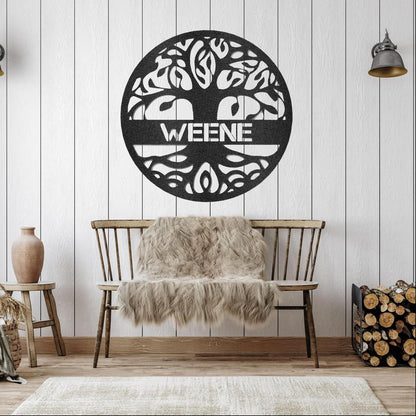 Custom Tree of Life Metal Art Sign