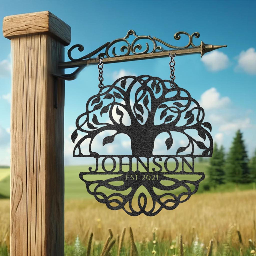 Custom Tree of Life Metal Art Sign