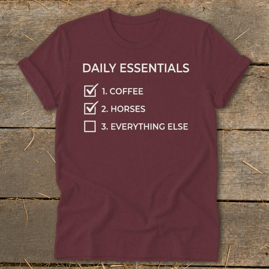 Daily Essentials Softstyle Tee - Maroon