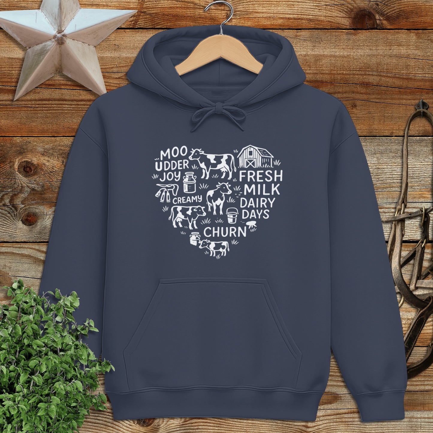 Dairy Farm Heart Hoodie