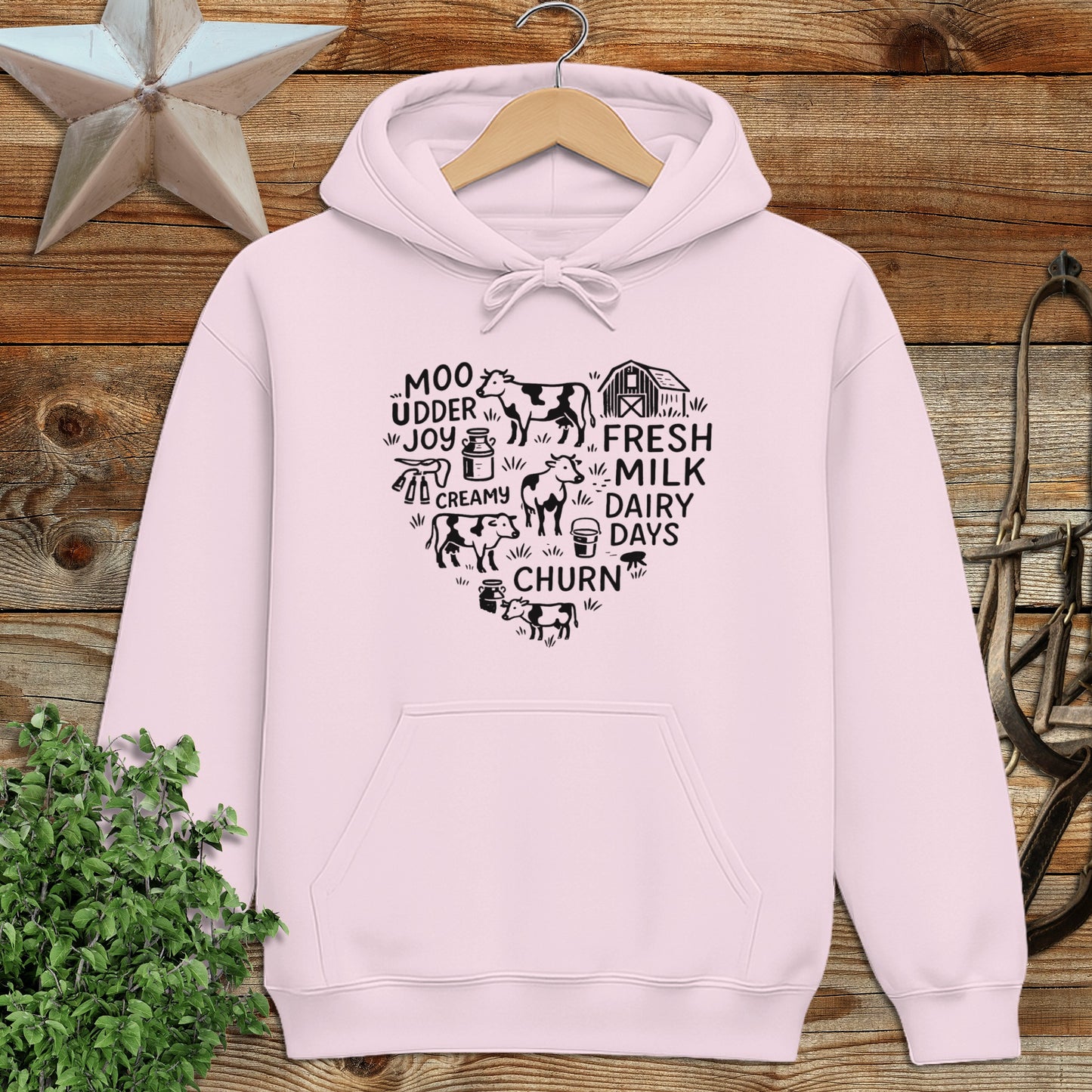 Dairy Farm Heart Hoodie