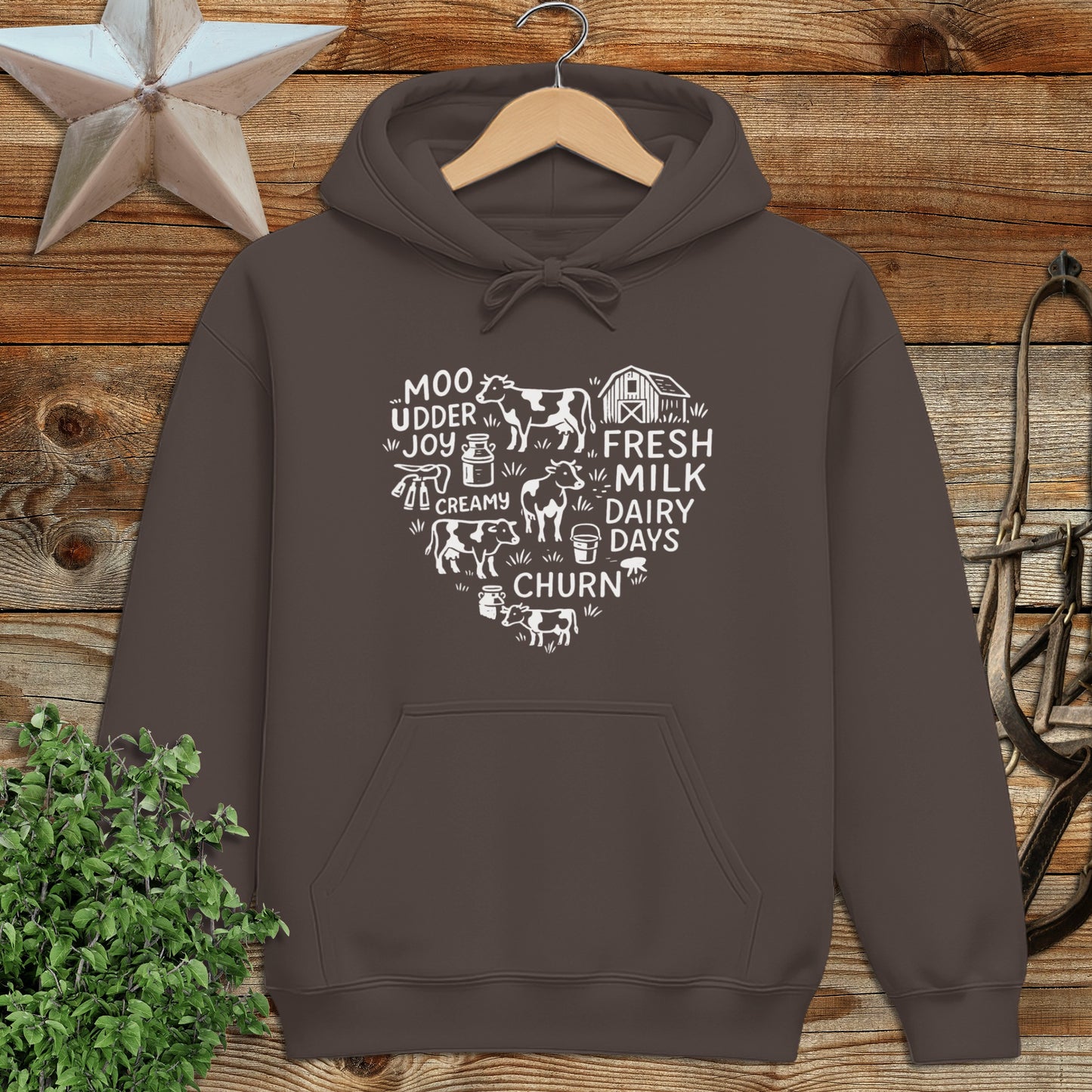 Dairy Farm Heart Hoodie