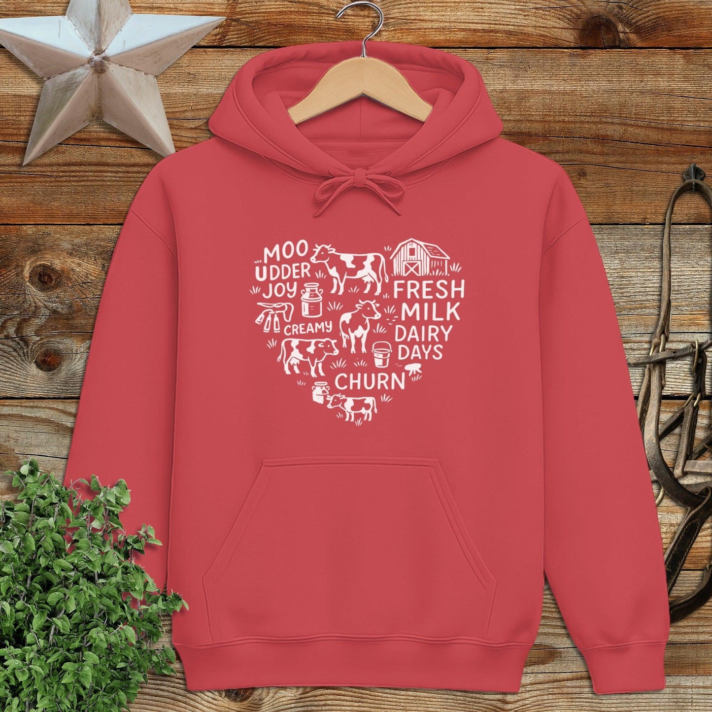 Dairy Farm Heart Hoodie