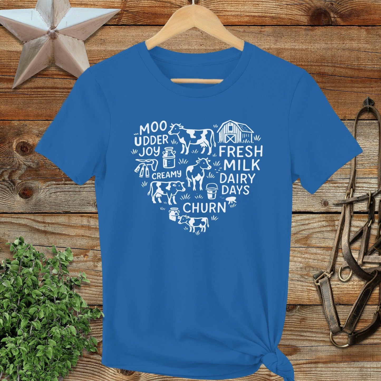 Dairy Farm Heart Ladies Tee