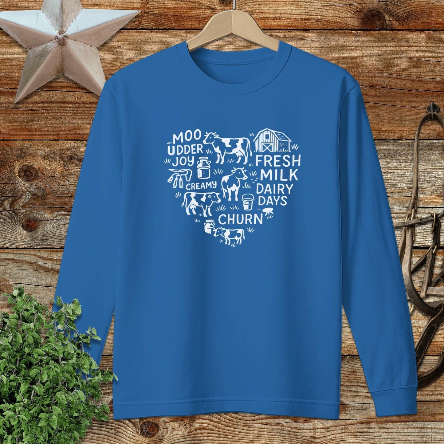 Dairy Farm Heart Long Sleeve Tee