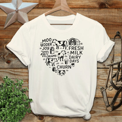 Dairy Farm Heart Softstyle Tee