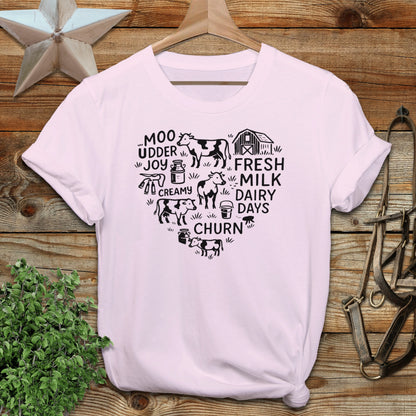 Dairy Farm Heart Softstyle Tee