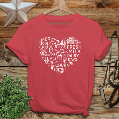 Dairy Farm Heart Softstyle Tee