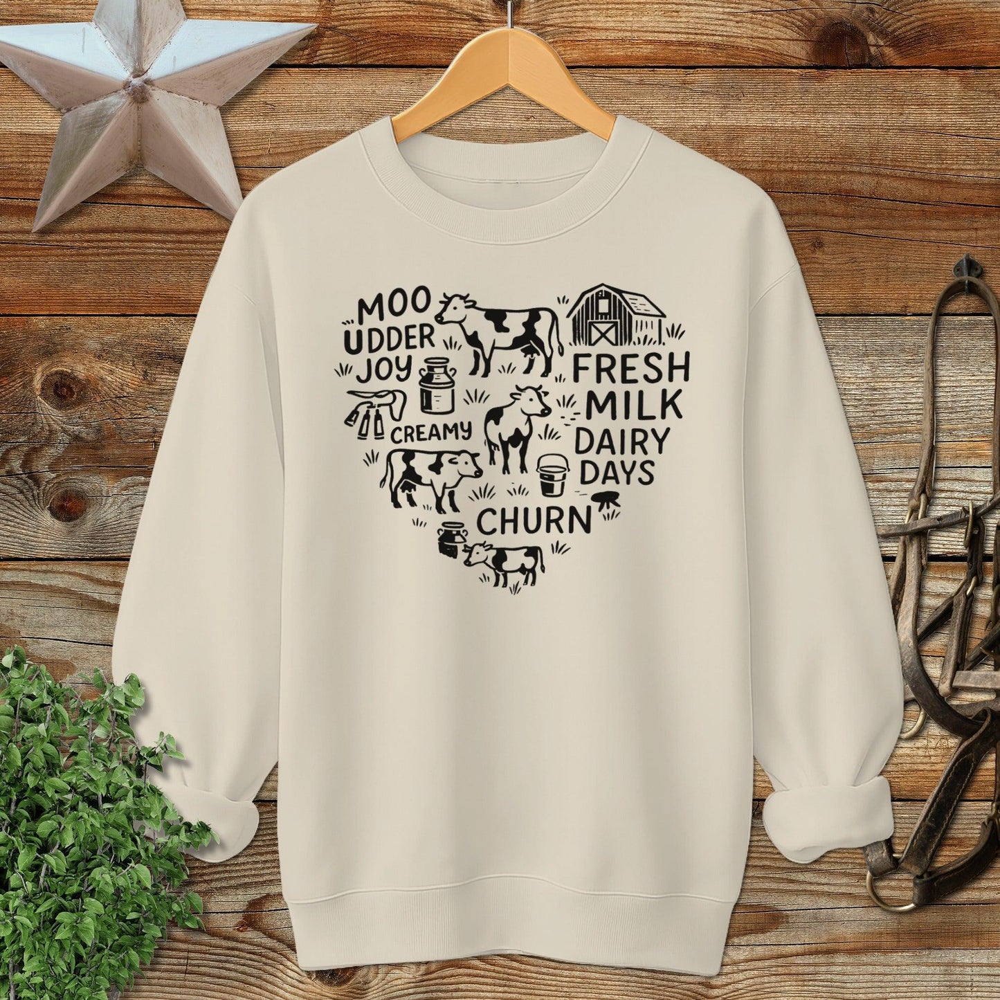 Dairy Farm Heart Sweatshirt