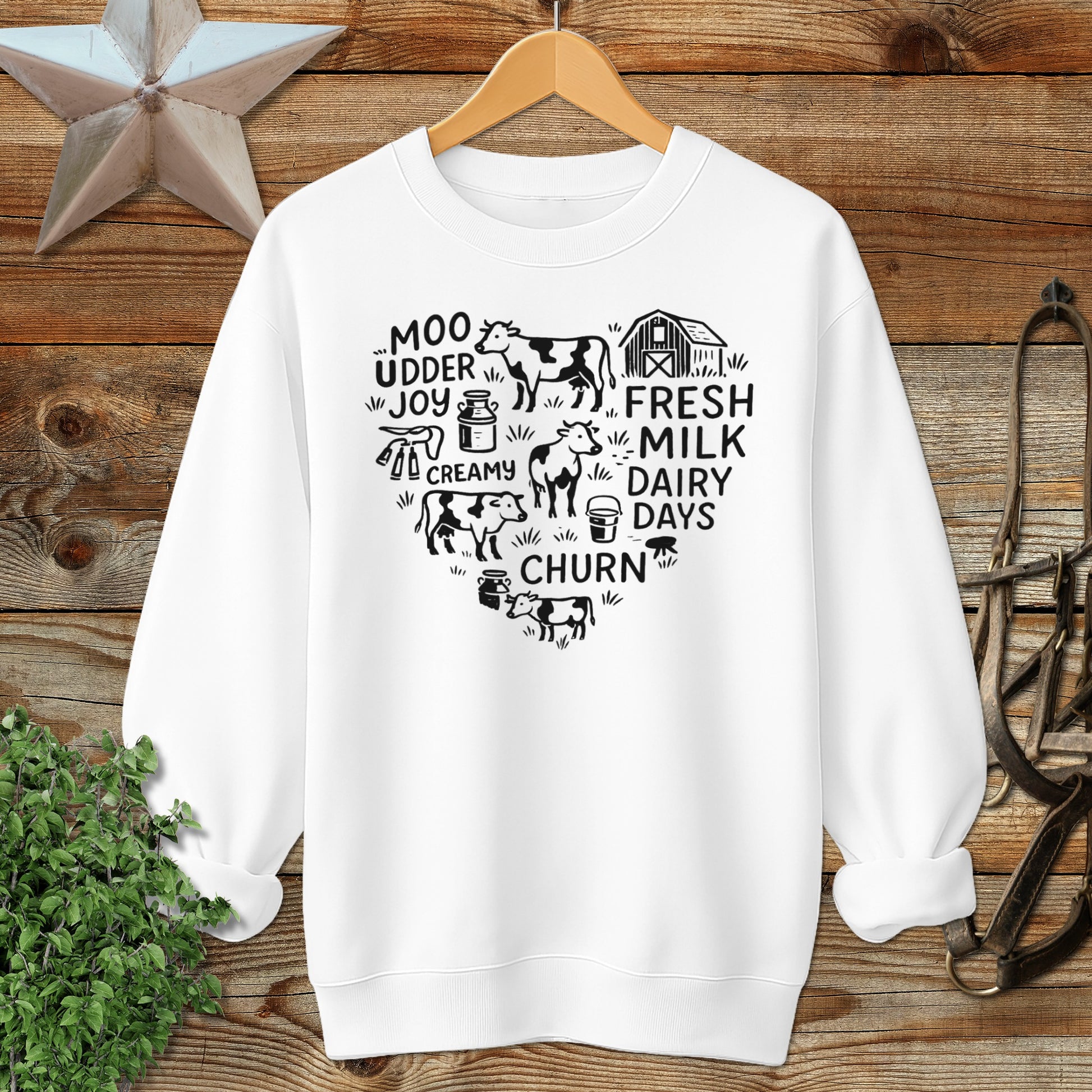 Dairy Farm Heart Sweatshirt