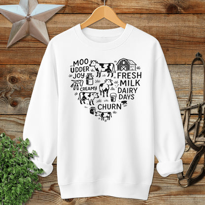 Dairy Farm Heart Sweatshirt