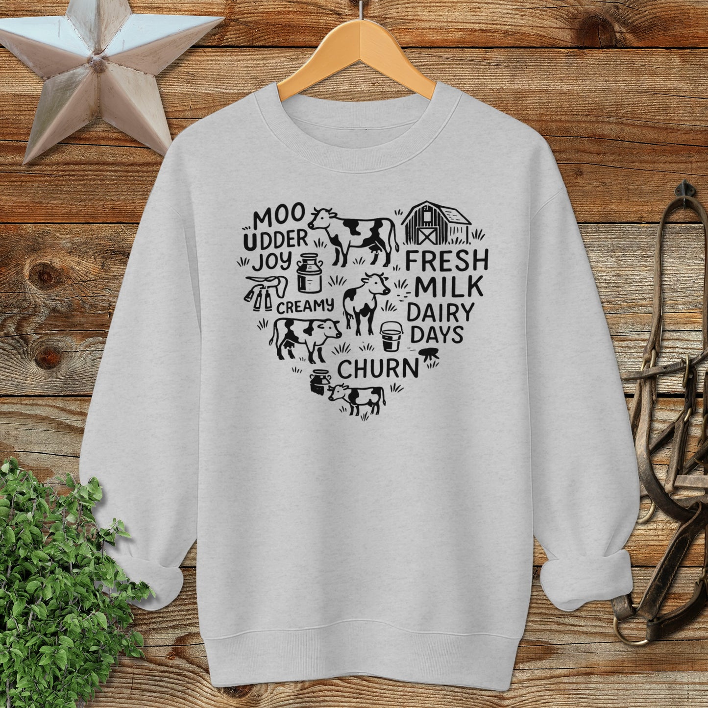 Dairy Farm Heart Sweatshirt