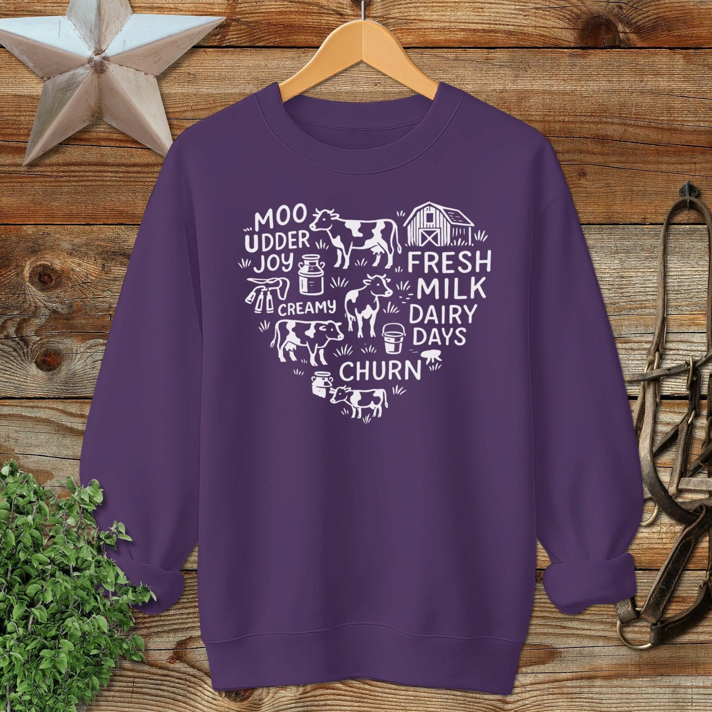 Dairy Farm Heart Sweatshirt