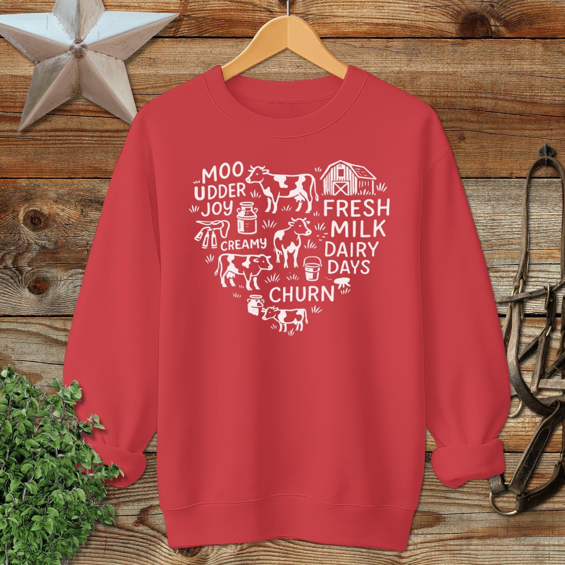 Dairy Farm Heart Sweatshirt