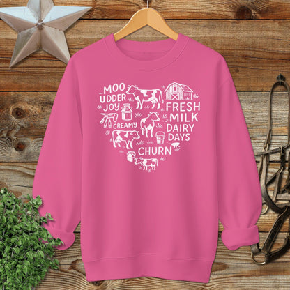 Dairy Farm Heart Sweatshirt
