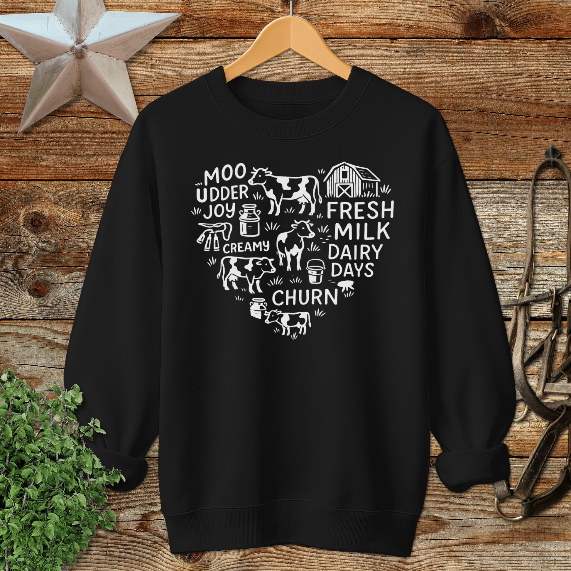 Dairy Farm Heart Sweatshirt