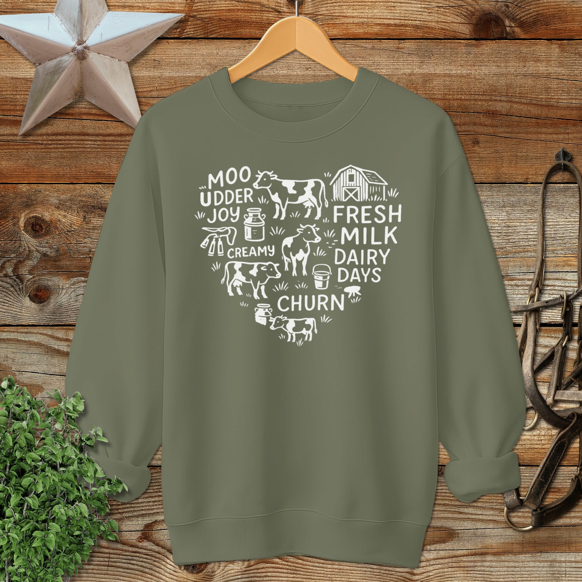 Dairy Farm Heart Sweatshirt