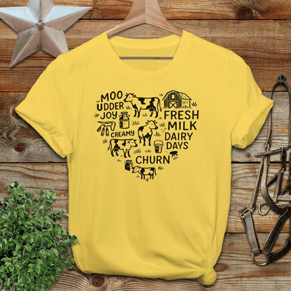 Dairy Farm Heart T-shirt