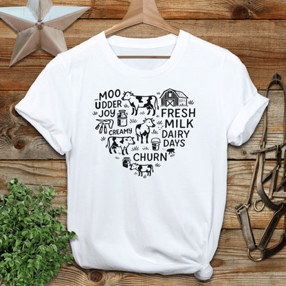Dairy Farm Heart T-shirt