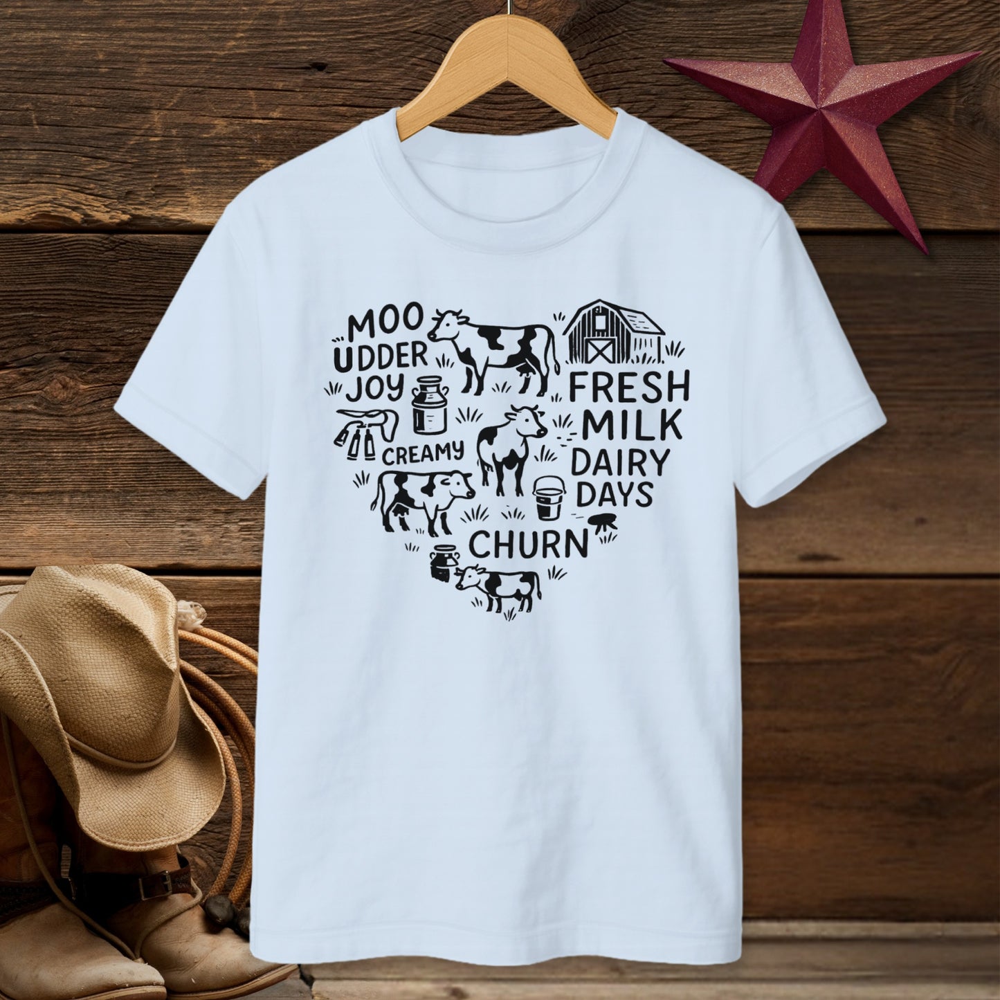 Dairy Farm Heart T-shirt (Youth)