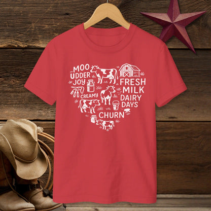 Dairy Farm Heart T-shirt (Youth)