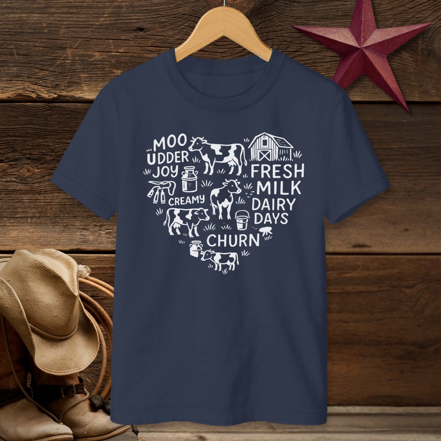 Dairy Farm Heart T-shirt (Youth)